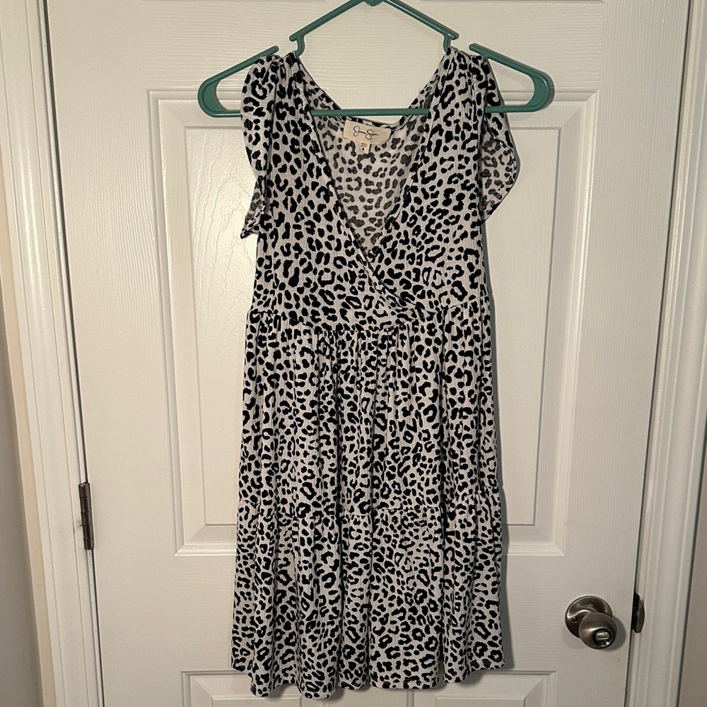 Leopard Print Wrap Dress